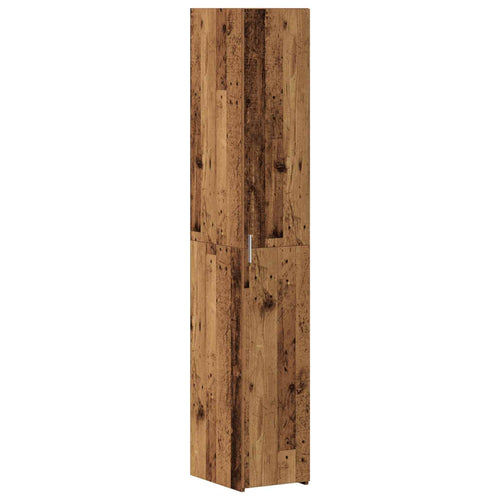 Aparador alto 2 pcs Madera vieja 30 x 42,5 x 185 cm