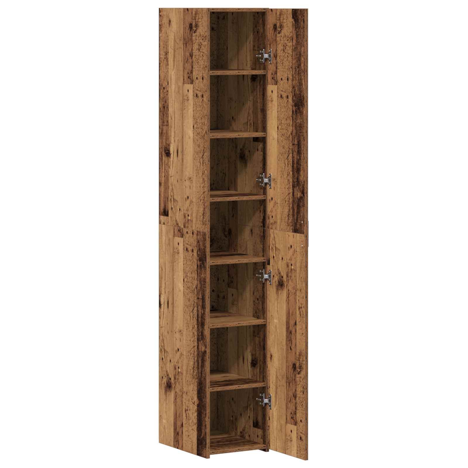 Aparador alto 2 pcs Madera vieja 30 x 42,5 x 185 cm