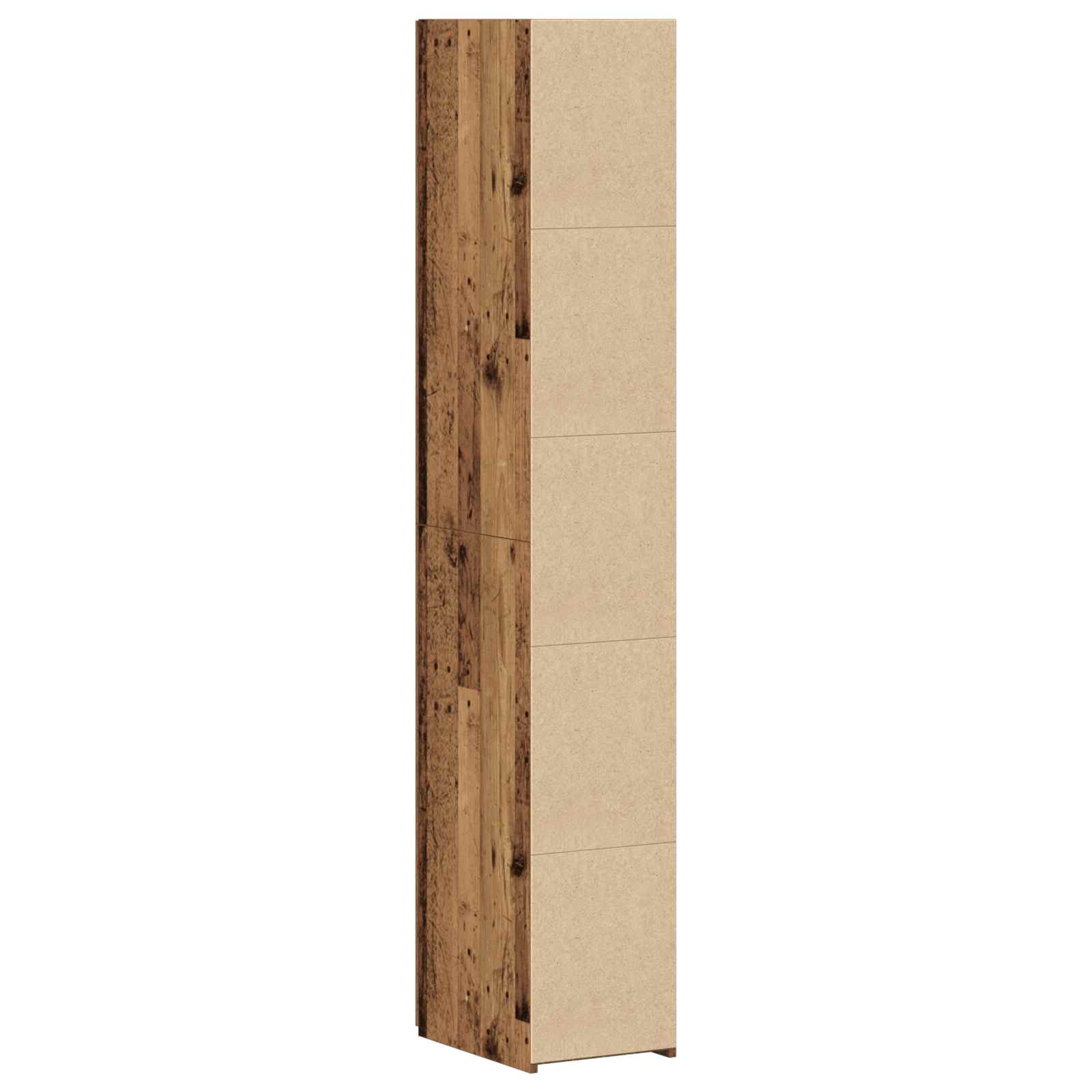 Aparador alto 2 pcs Madera vieja 30 x 42,5 x 185 cm
