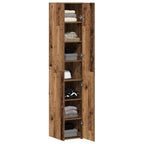 Aparador alto 2 pcs Madera vieja 30 x 42,5 x 185 cm