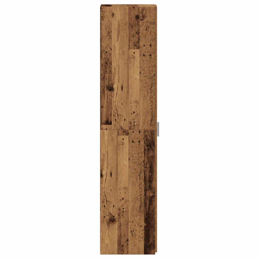 Aparador alto 2 pcs Madera vieja 30 x 42,5 x 185 cm