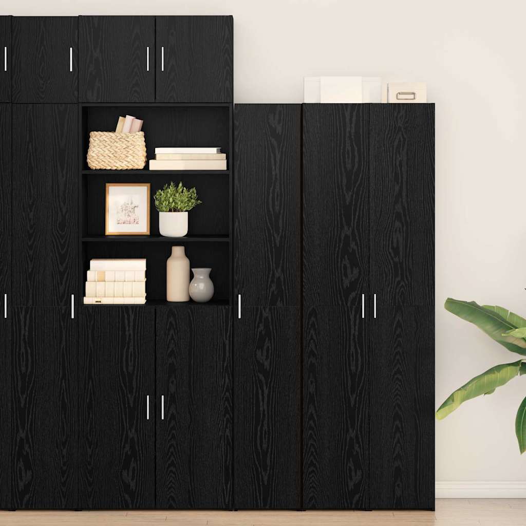 Aparador alto 2 pcs Madera vieja 30 x 42,5 x 185 cm