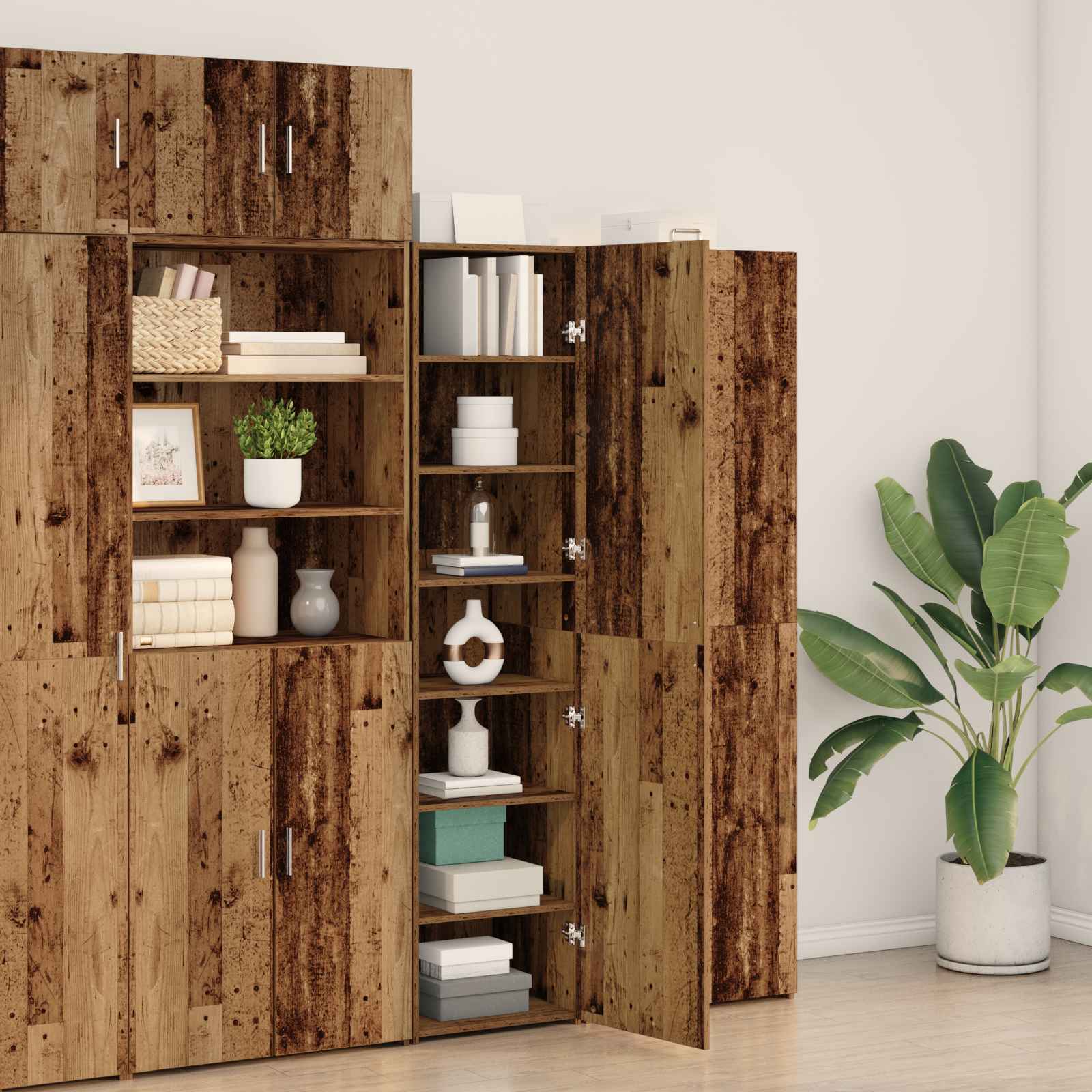 Aparador alto Madera vieja 45 x 42,5 x 185 cm