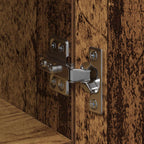 Aparador alto 2 pcs Madera vieja 50 x 42,5 x 185 cm