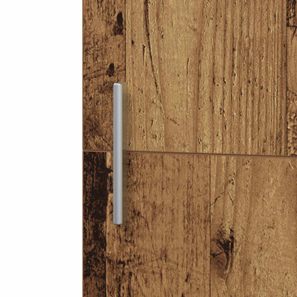 Aparador alto 2 pcs Madera vieja 50 x 42,5 x 185 cm