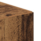 Aparador alto 2 pcs Madera vieja 50 x 42,5 x 185 cm