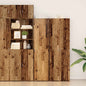 Aparador alto 2 pcs Madera vieja 50 x 42,5 x 185 cm