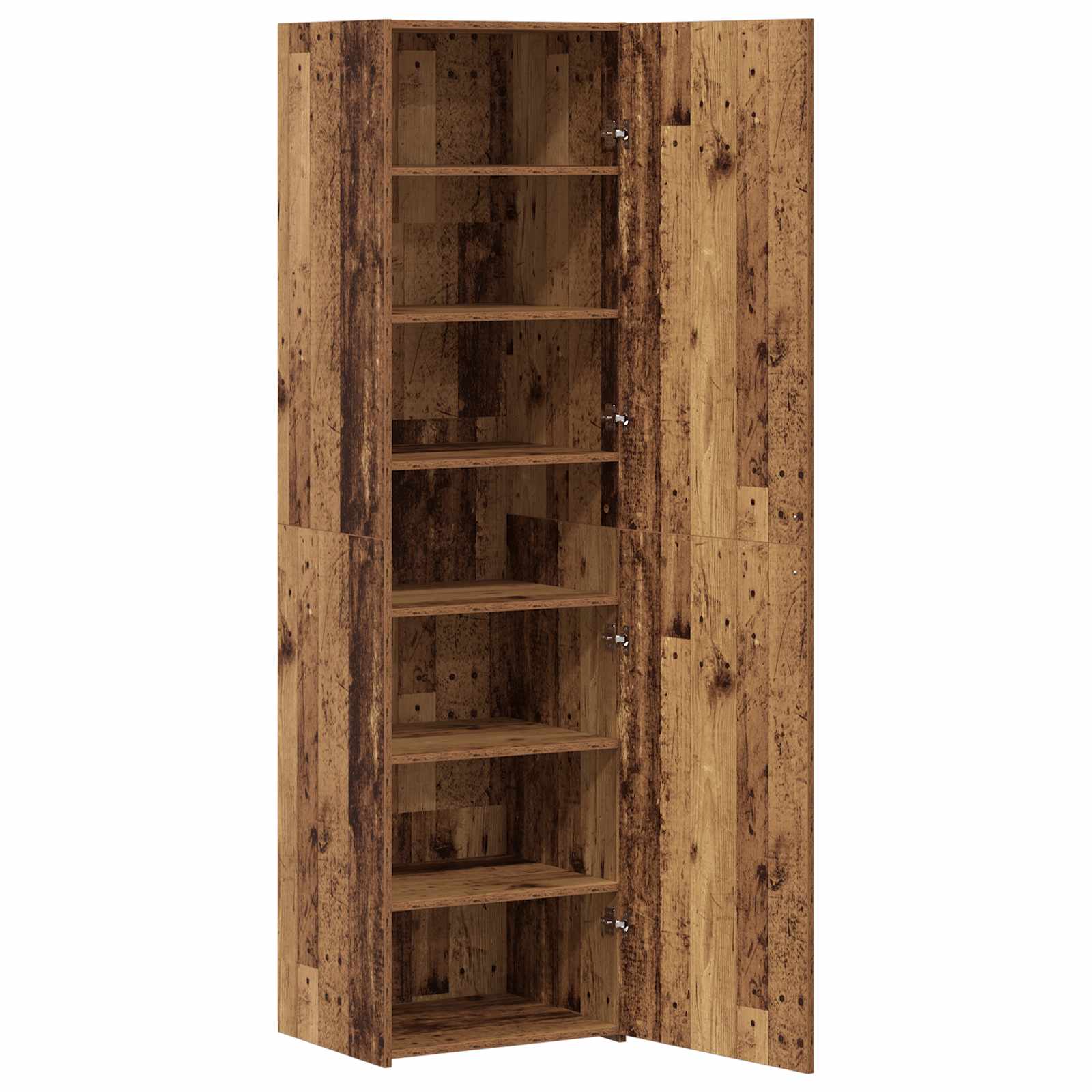 Aparador alto 2 pcs Madera vieja 50 x 42,5 x 185 cm