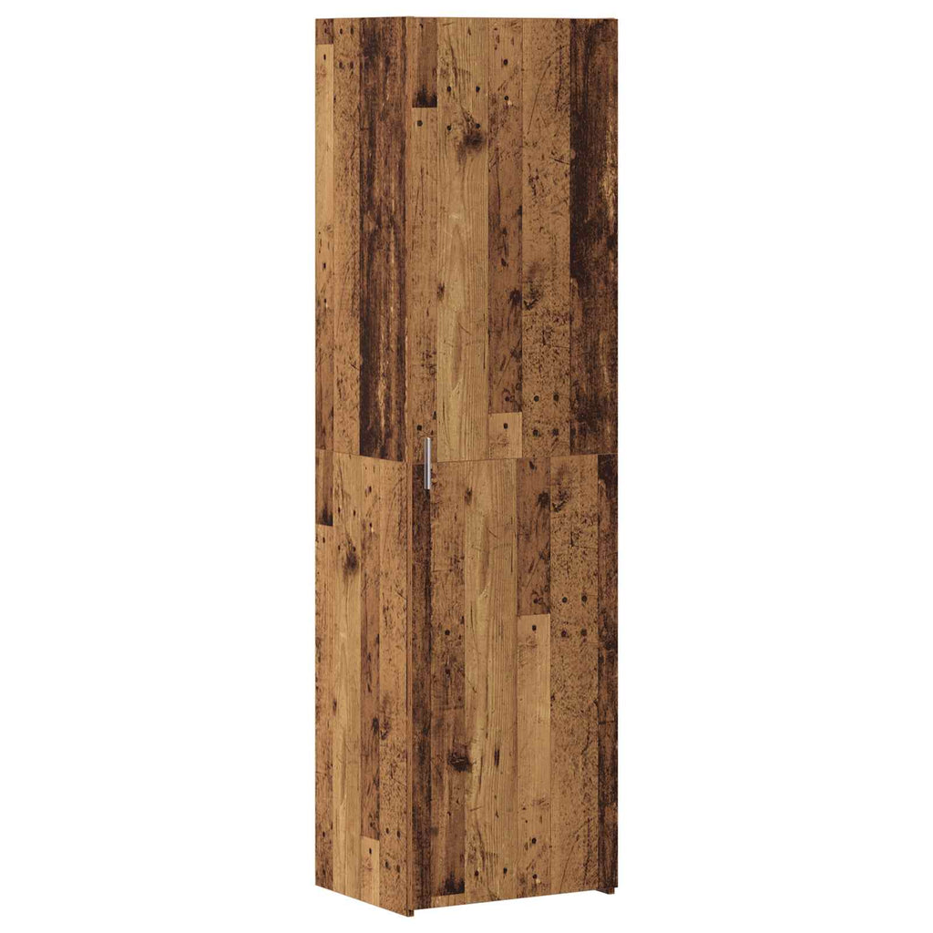 Aparador alto 2 pcs Madera vieja 50 x 42,5 x 185 cm