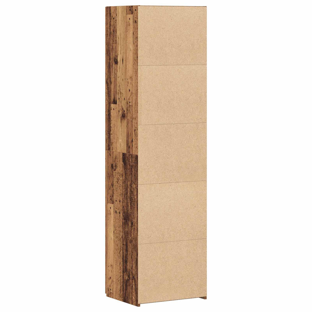 Aparador alto 2 pcs Madera vieja 50 x 42,5 x 185 cm