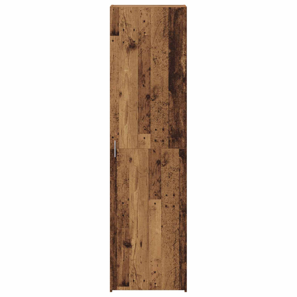 Aparador alto 2 pcs Madera vieja 50 x 42,5 x 185 cm