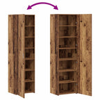 Aparador alto 2 pcs Madera vieja 50 x 42,5 x 185 cm