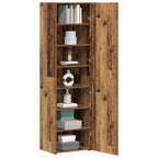 Aparador alto 2 pcs Madera vieja 50 x 42,5 x 185 cm