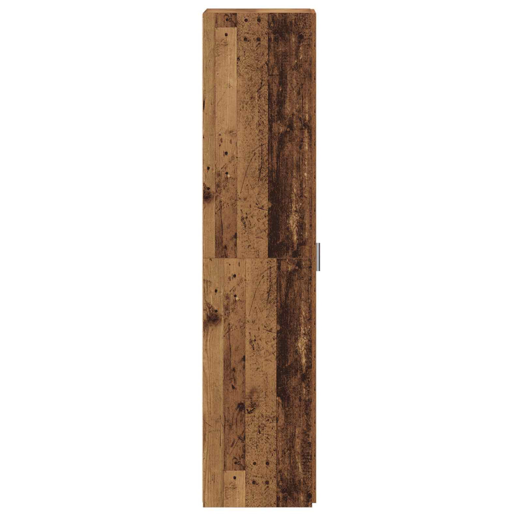 Aparador alto 2 pcs Madera vieja 50 x 42,5 x 185 cm