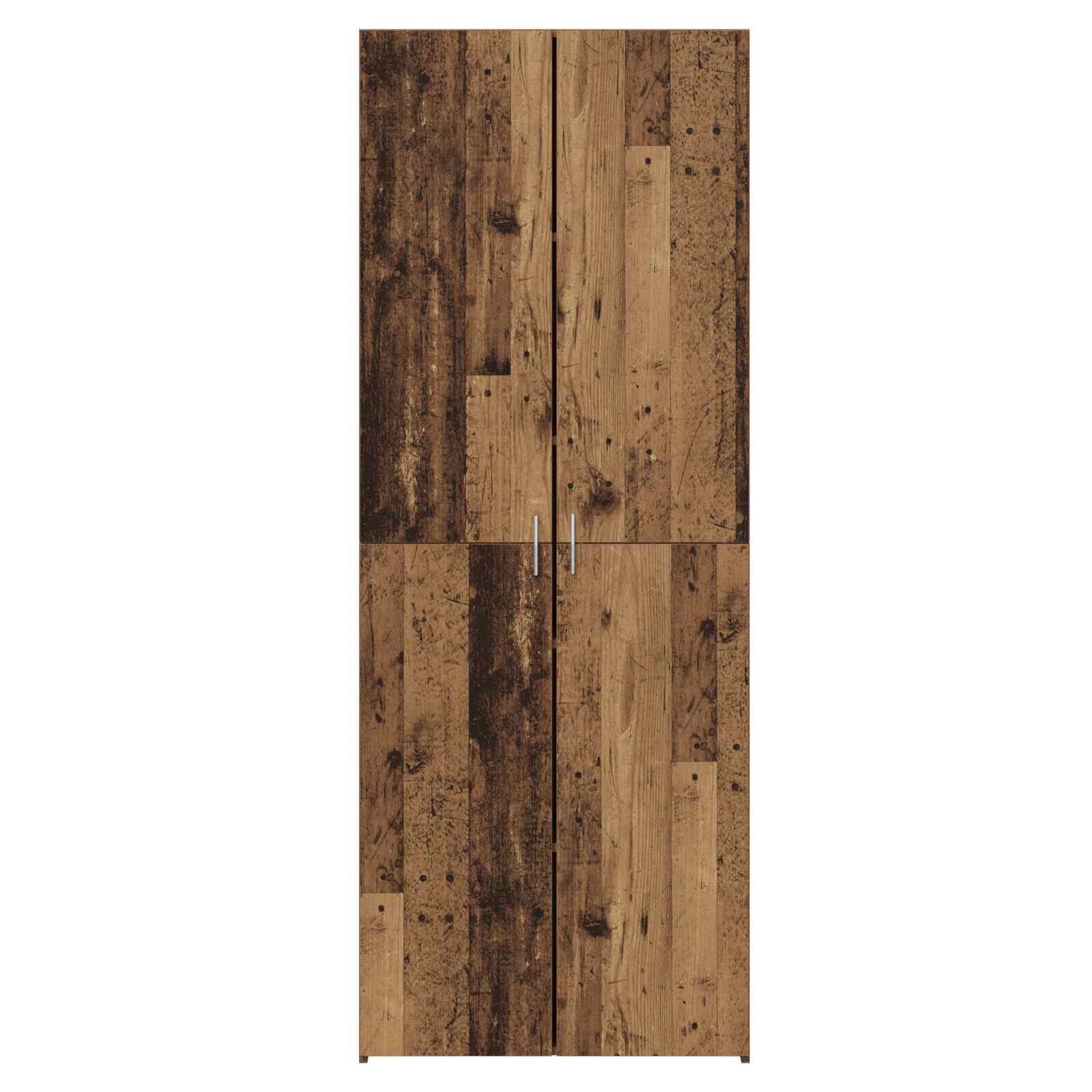 Aparador alto 2 pcs Madera vieja 70 x 42,5 x 185 cm