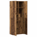 Aparador alto 2 pcs Madera vieja 70 x 42,5 x 185 cm