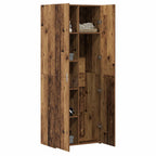 Aparador alto 2 pcs Madera vieja 70 x 42,5 x 185 cm