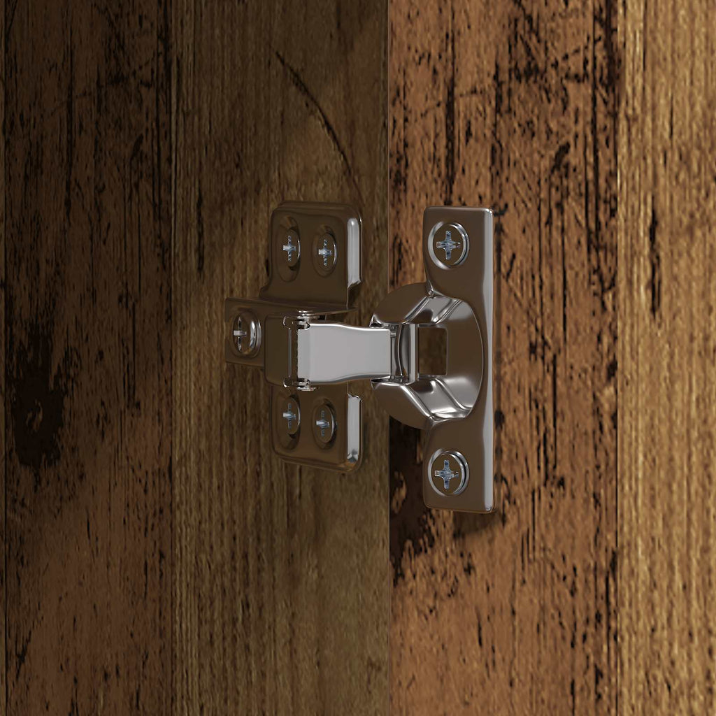 Aparador alto 2 pcs Madera vieja 80 x 42 x 185 cm