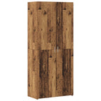 Aparador alto 2 pcs Madera vieja 80 x 42 x 185 cm