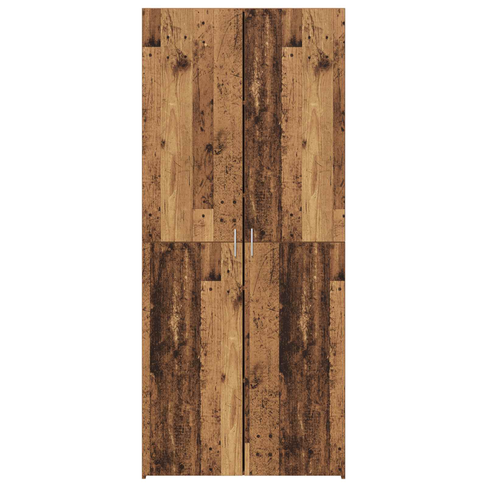 Aparador alto 2 pcs Madera vieja 80 x 42 x 185 cm