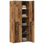 Aparador alto 2 pcs Madera vieja 80 x 42 x 185 cm