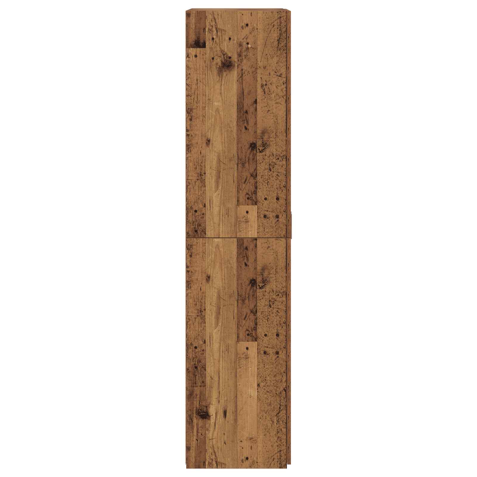 Aparador alto 2 pcs Madera vieja 80 x 42 x 185 cm