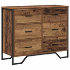 Cajonera con cajón 2 pcs Madera vieja 91 x 35,5 x 74,5 cm