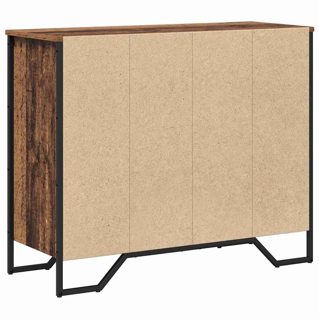 Cajonera con cajón 2 pcs Madera vieja 91 x 35,5 x 74,5 cm