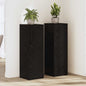 Plant stand 2 pcs Black Oak 10 x 10 x 18 cm