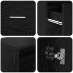 Escritorio Roble negro 120 x 55 x 91 cm Madera contrachapada