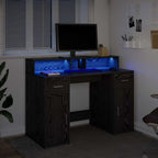 Escritorio Roble negro 120 x 55 x 91 cm Madera contrachapada