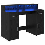 Escritorio Roble negro 120 x 55 x 91 cm Madera contrachapada