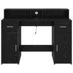 Escritorio Roble negro 120 x 55 x 91 cm Madera contrachapada