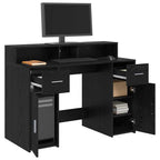 Escritorio Roble negro 120 x 55 x 91 cm Madera contrachapada