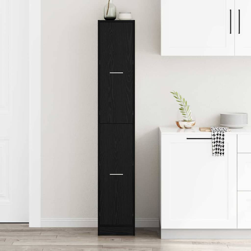 Apothecary Cabinet Black Oak 30 x 41 x 118 cm