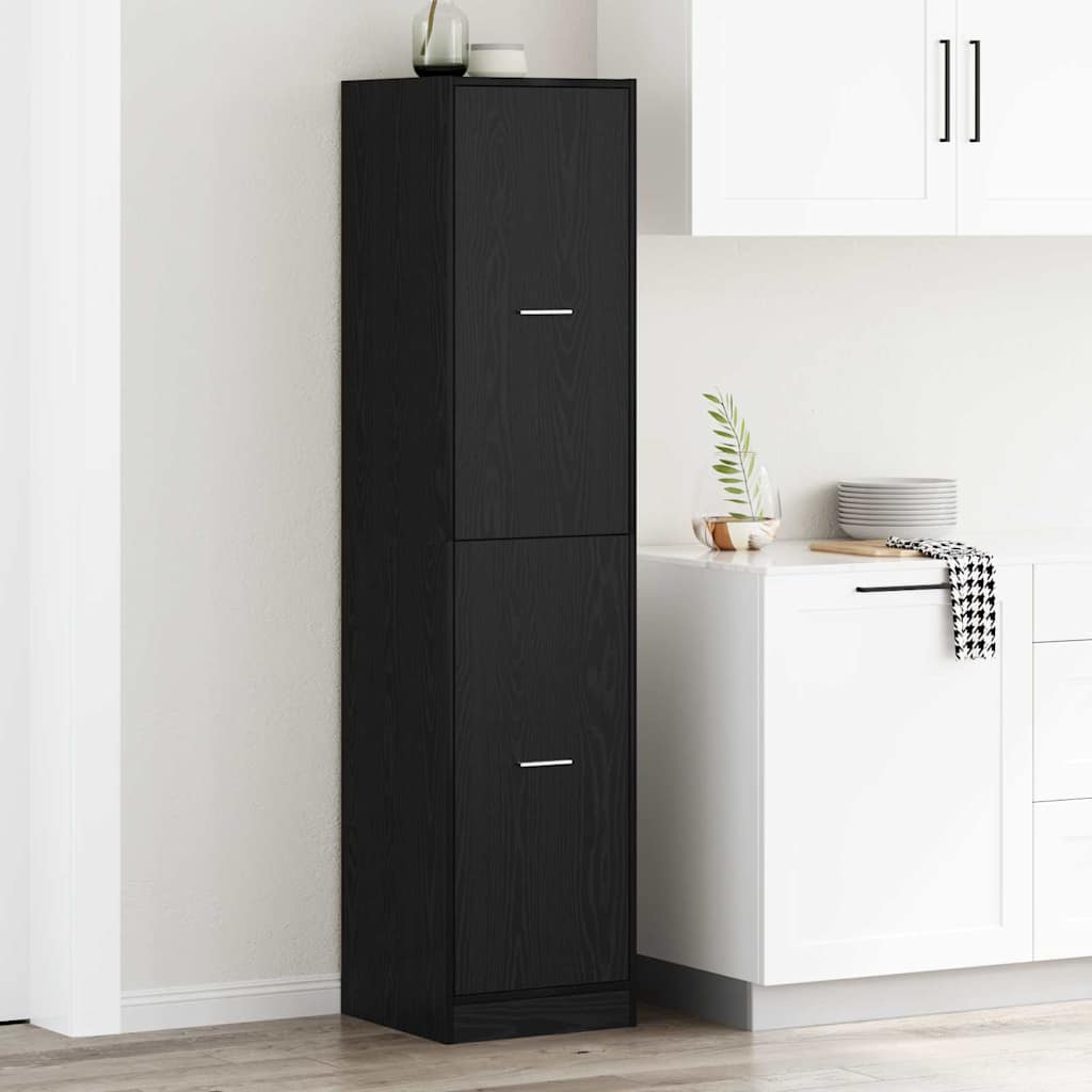 Apothecary Cabinet Black Oak 30 x 41 x 118 cm