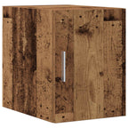 Armario de almacenamiento 2 pcs Madera envejecida