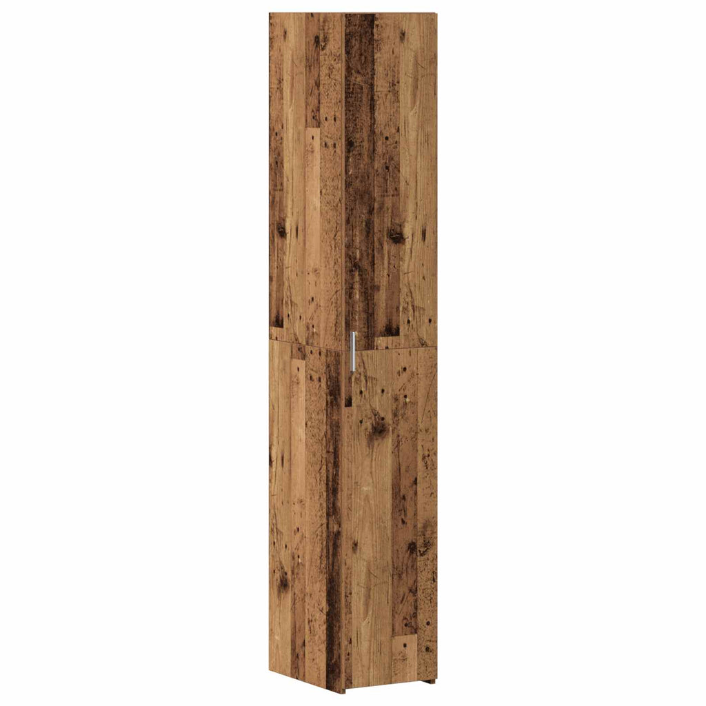 Armario de almacenamiento 2 pcs Madera envejecida