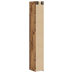 Armario de almacenamiento 2 pcs Madera envejecida