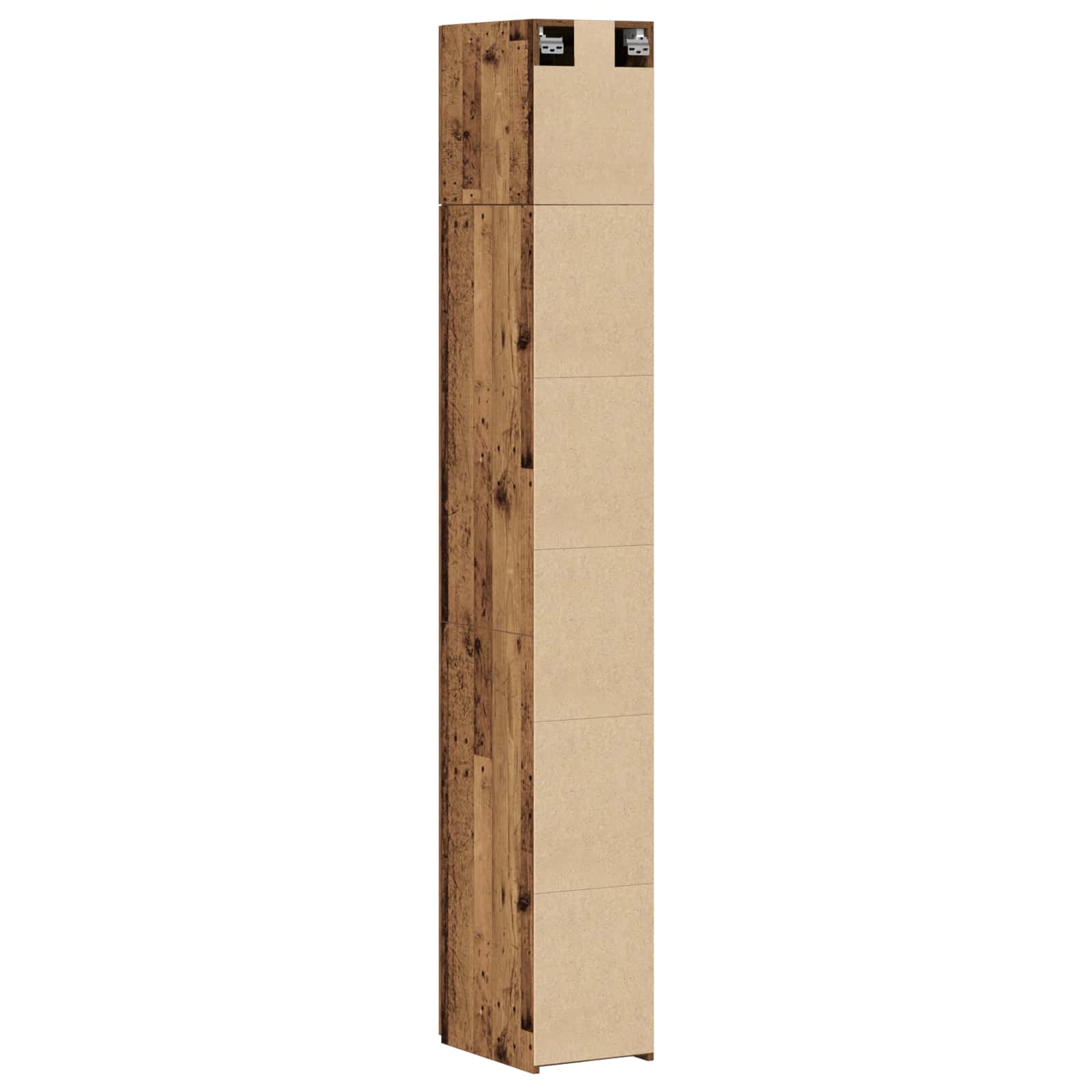 Armario de almacenamiento 2 pcs Madera envejecida