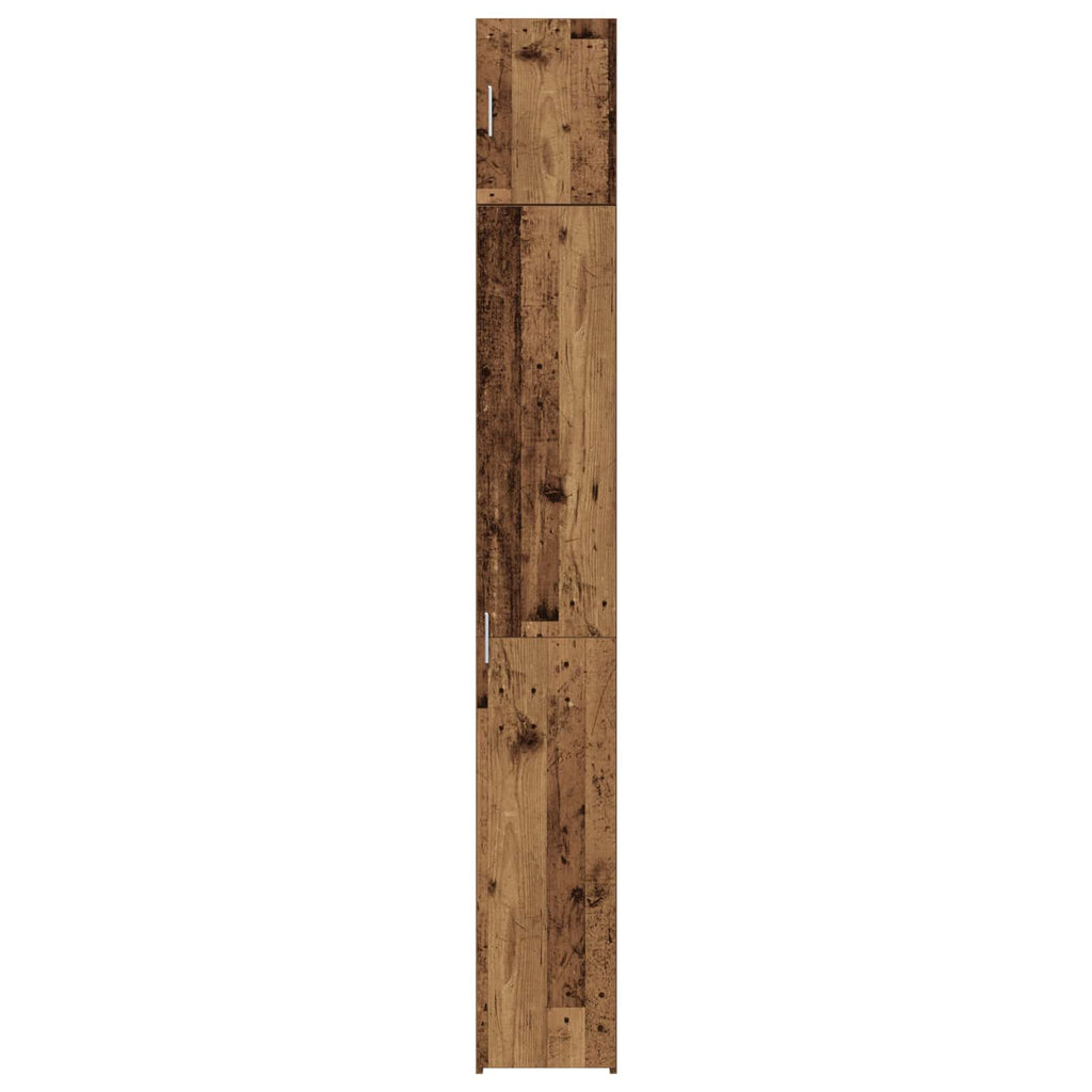 Armario de almacenamiento 2 pcs Madera envejecida