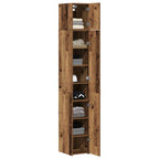 Armario de almacenamiento 2 pcs Madera envejecida