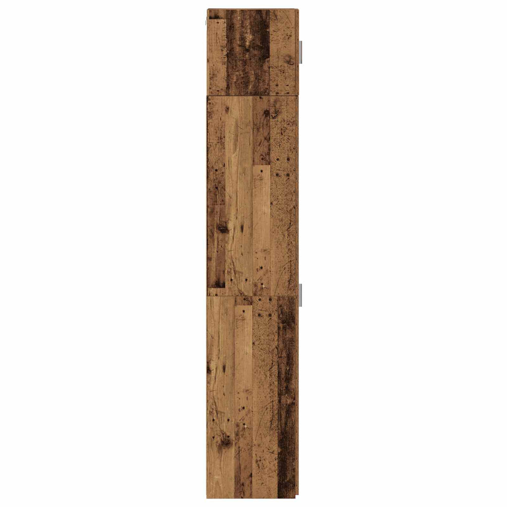 Armario de almacenamiento 2 pcs Madera envejecida