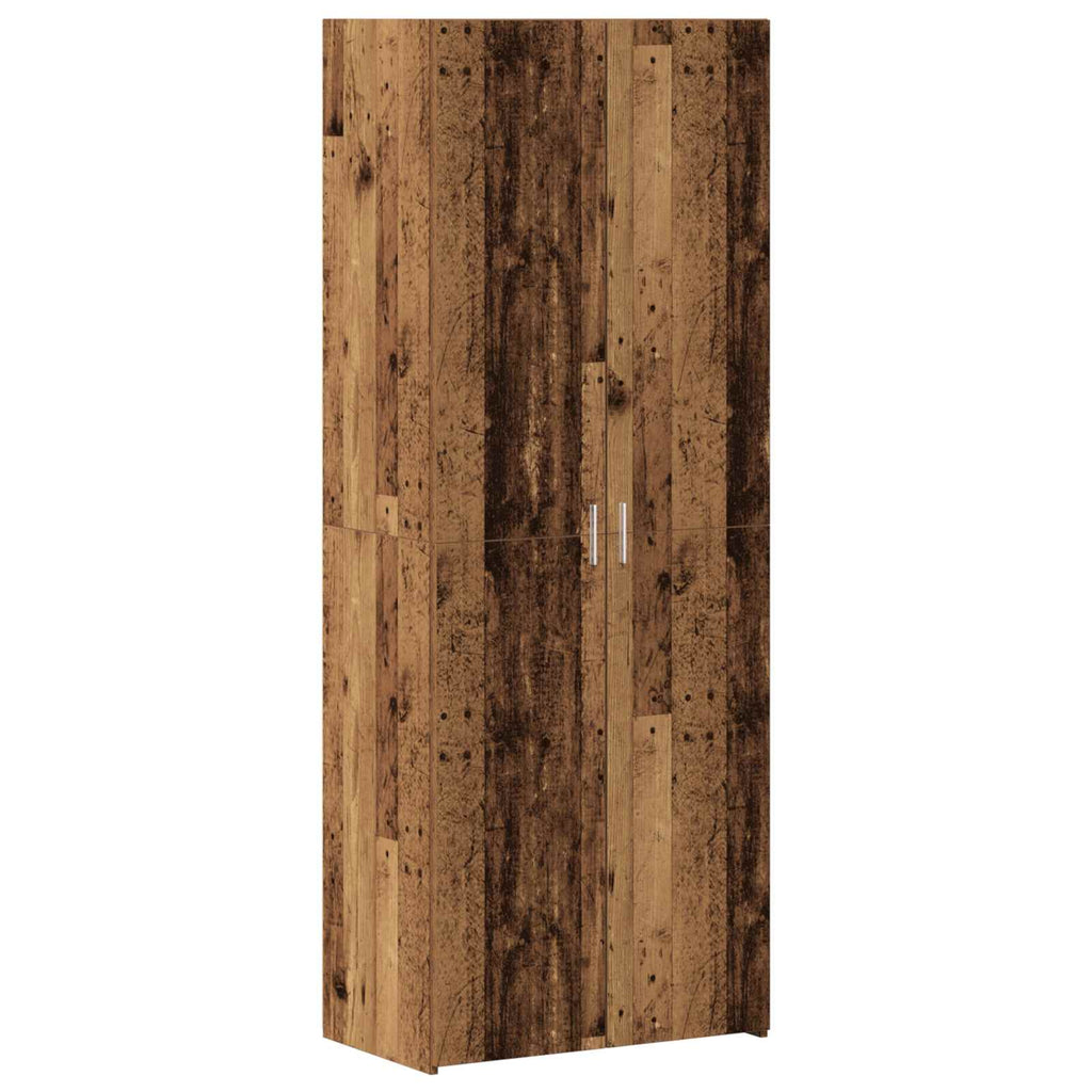 Armario de almacenamiento 3 pcs Madera vieja
