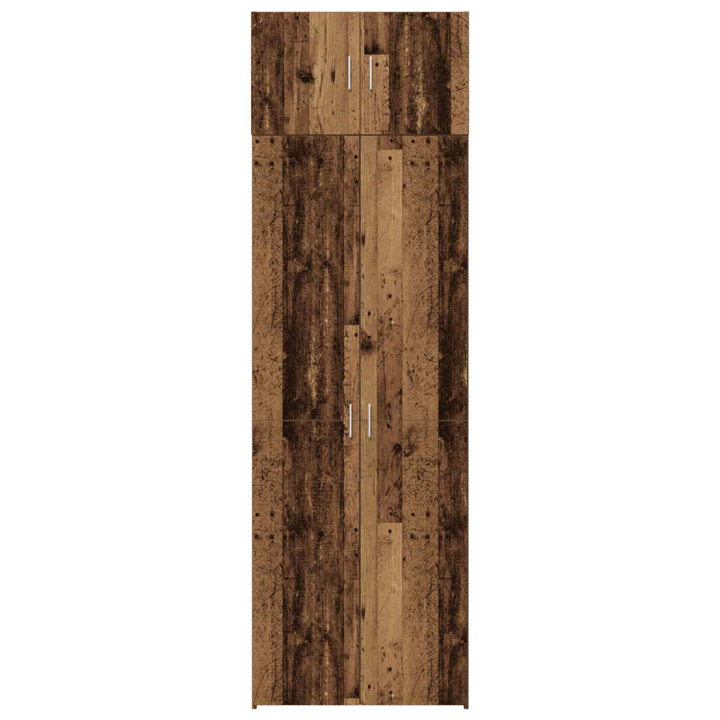 Armario de almacenamiento 3 pcs Madera vieja