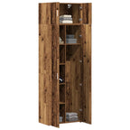 Armario de almacenamiento 3 pcs Madera vieja