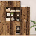 Armario de almacenamiento 2 pcs Madera vieja 30 x 42,5 x 225 cm