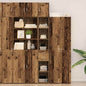Armario de almacenamiento 2 pcs Madera vieja 30 x 42,5 x 225 cm