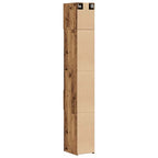 Armario de almacenamiento 2 pcs Madera vieja 30 x 42,5 x 225 cm