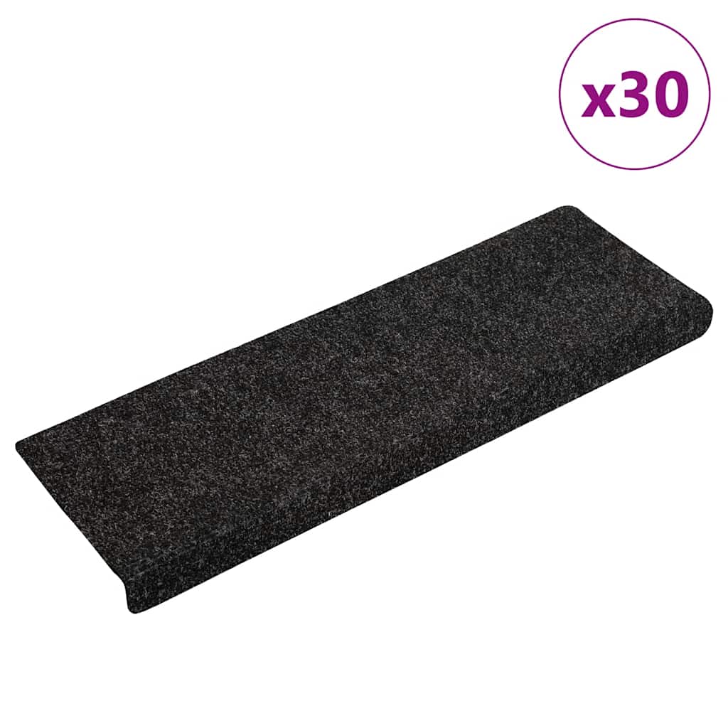Alfombrillas para escaleras 10 unidades 56x17x3 cm Azul Semicircular